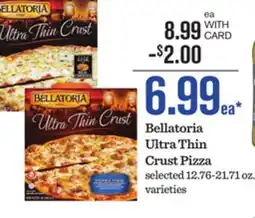 Mariano's Bellatoria Ultra Thin Crust Pizza offer