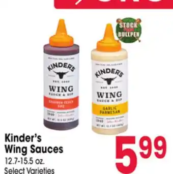 Jewel-Osco Kinder's Wing Sauces offer