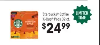 Jewel-Osco Starbucks Coffee K-Cup Pods offer
