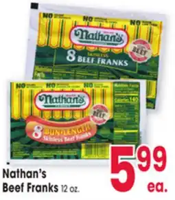 Jewel-Osco Nathan's Beef Franks offer