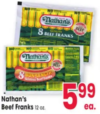 Jewel-Osco Nathan's Beef Franks offer