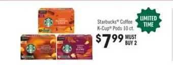 Jewel-Osco Starbucks Coffee K-Cup Pods offer