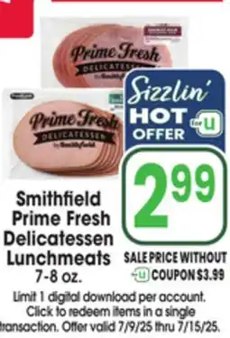 Jewel-Osco Smithfield Prime Fresh Prime Fresh Delicatessen Delicatessen Lunchmeats offer