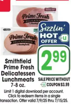 Jewel-Osco Smithfield Prime Fresh Prime Fresh Delicatessen Delicatessen Lunchmeats offer