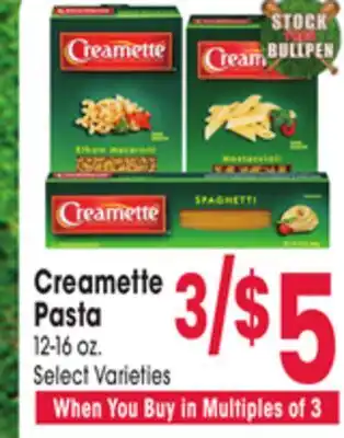 Jewel-Osco Creamette Pasta offer