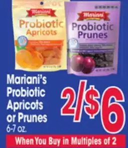Jewel-Osco Mariani's Probiotic Apricots or Prunes offer