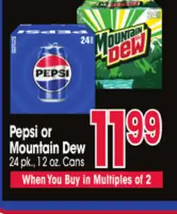 Jewel-Osco Pepsi or Mountain Dew offer