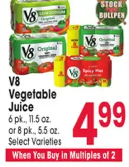 Jewel-Osco V8 Vegetable Juice offer