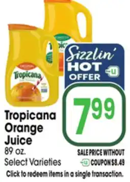 Jewel-Osco Tropicana Orange Juice offer