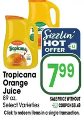 Jewel-Osco Tropicana Orange Juice offer