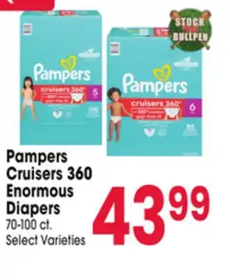 Jewel-Osco Pampers Cruisers 360 Enormous Diapers offer