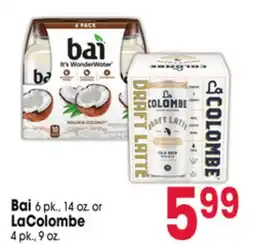 Jewel-Osco Bai 6 pk., 14 oz. or LaColombe 4 pk., 9 oz offer