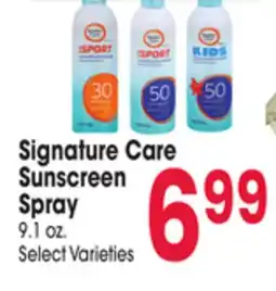 Jewel-Osco Signature Care Sunscreen Spray offer