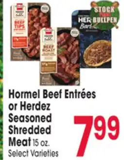 Jewel-Osco Hormel Beef Entrées or Herdez Seasoned Shredded Meat offer