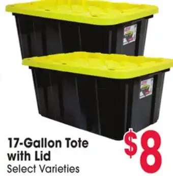 Jewel-Osco 17-Gallon Tote with Lid offer