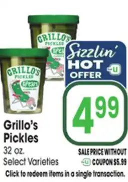 Jewel-Osco Grillo's Pickles offer