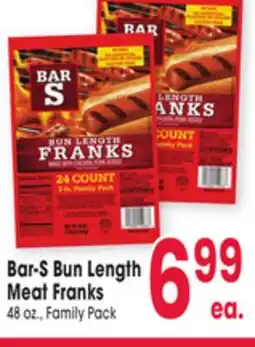 Jewel-Osco Bar-S Bun Length Meat Franks offer