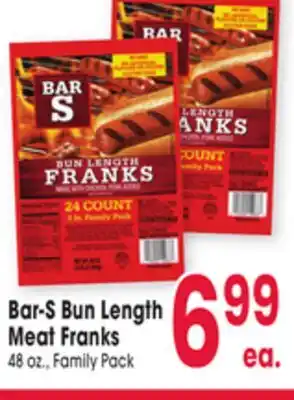 Jewel-Osco Bar-S Bun Length Meat Franks offer