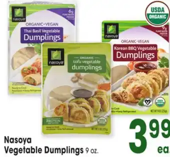 Jewel-Osco Nasoya Vegetable Dumplings offer