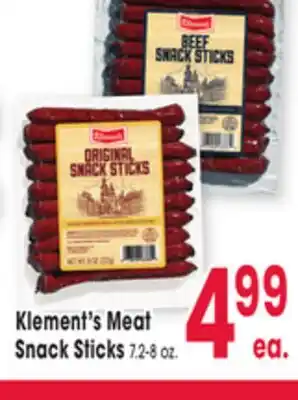 Jewel-Osco Klement's Meat Snack Sticks offer