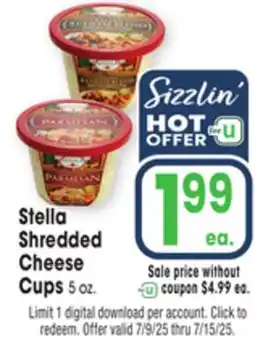 Jewel-Osco Stella Shredded Cheese Cups offer