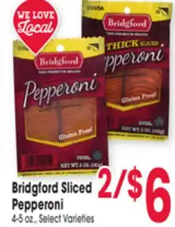 Jewel-Osco Bridgford Sliced Pepperoni offer