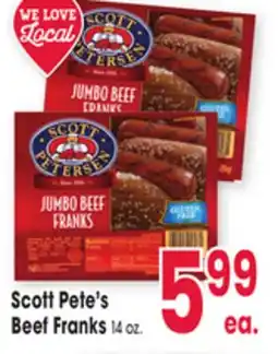 Jewel-Osco Scott Pete's Beef Franks offer