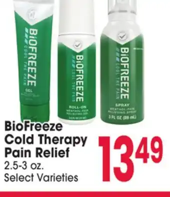 Jewel-Osco BioFreeze Cold Therapy Pain Relief Pain Relief offer