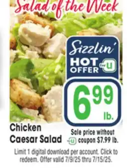 Jewel-Osco Chicken Caesar Salad offer