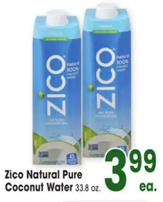 Jewel-Osco Zico Natural Pure Coconut Water offer
