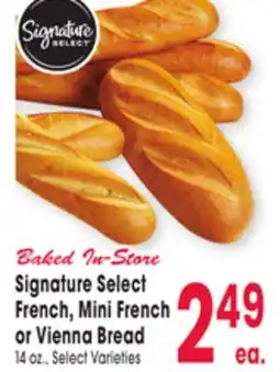 Jewel-Osco Signature Select French, Mini French or Vienna Bread offer