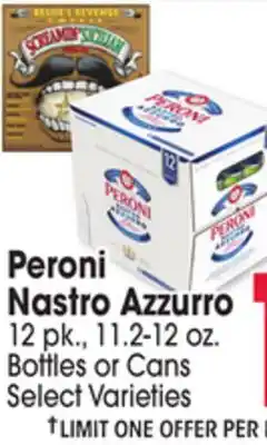Jewel-Osco Peroni Nastro Azzurro offer