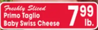 Jewel-Osco Primo Taglio Baby Swiss Cheese offer