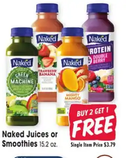 Jewel-Osco Naked Juices or Smoothies offer