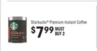 Jewel-Osco Starbucks Premium Instant Coffee offer