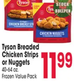 Jewel-Osco Tyson Breaded Chicken Strips or Nuggets offer