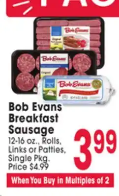 Jewel-Osco Bob Evans Breakfast Sausage offer