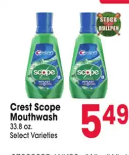 Jewel-Osco Crest Scope Mouthwash offer
