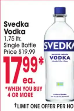 Jewel-Osco Svedka Vodka offer