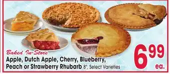 Jewel-Osco Apple, Dutch Apple, Cherry, Blueberry, Peach or Strawberry Rhubarb offer