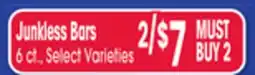 Jewel-Osco Junkless Bars offer