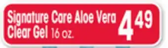 Jewel-Osco Signature Care Aloe Vera Clear Gel offer