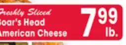 Jewel-Osco Boar's Head American Cheese offer