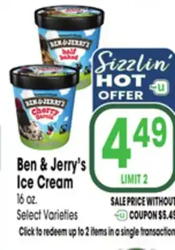 Jewel-Osco Ben & Jerry's Ice Cream offer