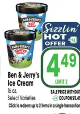 Jewel-Osco Ben & Jerry's Ice Cream offer
