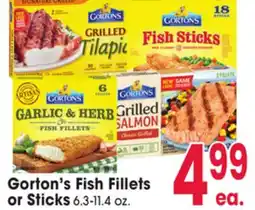 Jewel-Osco Gorton's Fish Fillets or Sticks or Sticks offer