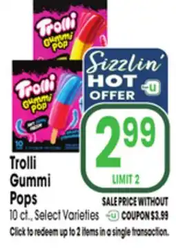 Jewel-Osco Trolli Gummi Pops offer