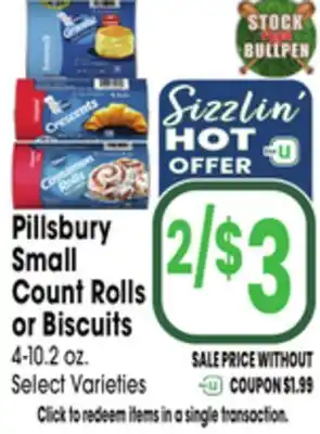 Jewel-Osco Pillsbury Small Count Rolls or Biscuits offer