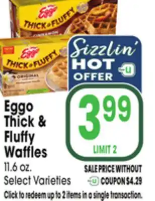 Jewel-Osco Eggo Thick & Fluffy Waffles offer