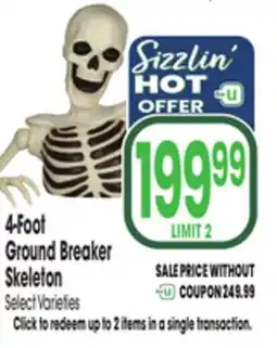 Jewel-Osco 4-Foot Ground Breaker Skeleton offer